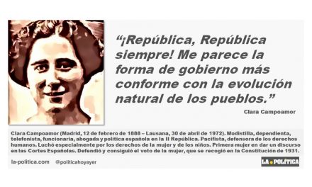 Clara Campoamor: ¡República, República siempre!