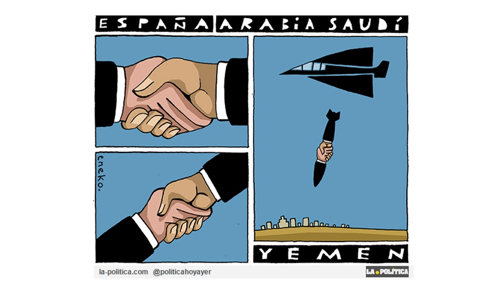 ¿Conseguir empleos vendiendo armamento a Arabia Saudí para matar a civiles en Yemen? ¡No en mi nombre!