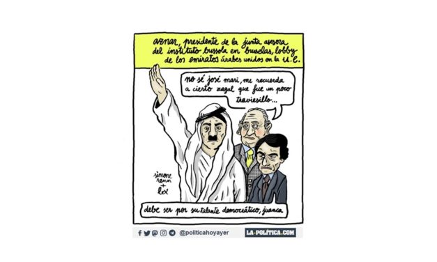 Aznar ayuda a lavar la imagen de los Emiratos Árabes Unidos ante la UE desde un lobby en Bruselas: el Instituto Bussola