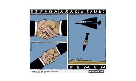Yemen 6 años en guerra, en ese periodo España ha vendido casi 2.000 millones de euros en armas a la coalición liderada por Arabia Saudí y EAU que bombardea a la población. ¿Hoy de nuevo un barco saudí carga más armas en Sagunto?